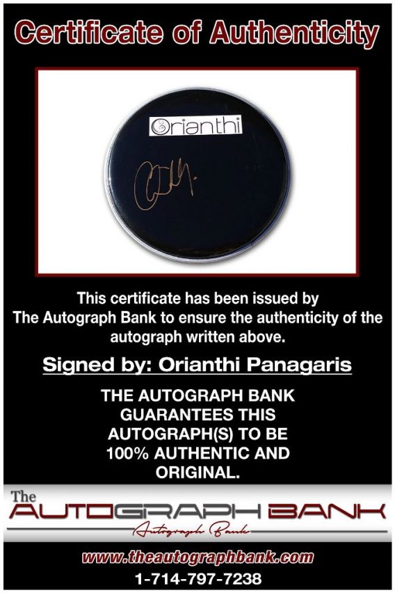 Orianthi Panagaris proof of signing certificate