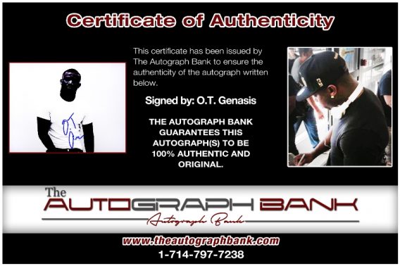 OT Genasis proof of signing certificate