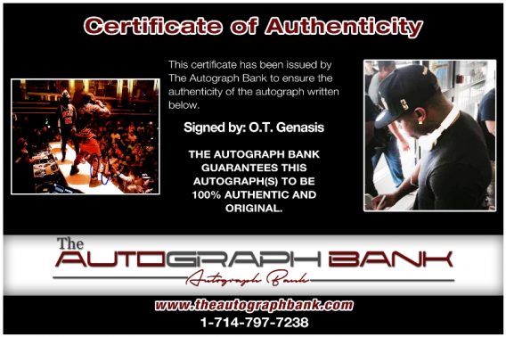 OT Genasis proof of signing certificate