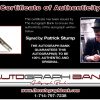 Patrick Stump proof of signing certificate
