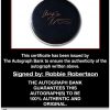 Robbie Robertson proof of signing certificate