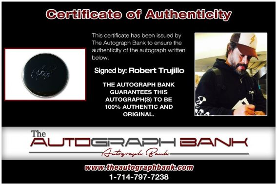 Robert Trujillo proof of signing certificate