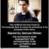 Sam Witwer proof of signing certificate
