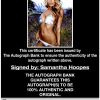 Samantha Hoopes proof of signing certificate