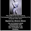 Sharon Stone proof of signing certificate