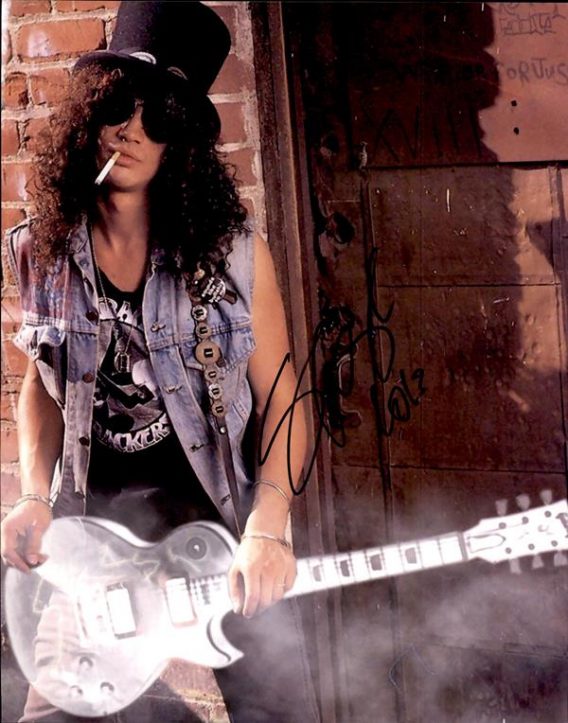 Slash authentic signed 8x10 picture