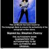 Stephen Pearcy proof of signing certificate