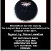 Steve Lukather proof of signing certificate