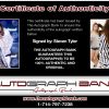 Steven Tyler proof of signing certificate