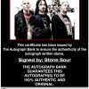 Stone Sour proof of signing certificate