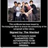 The Wanted proof of signing certificate