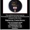 Travie McCoy proof of signing certificate