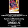 Charles Barkley certificate of authenticity from the autograph bank