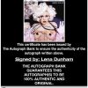 Lena Dunham certificate of authenticity from the autograph bank