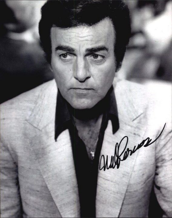 Mike Connors authentic signed 8x10 picture