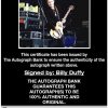Billy Duffy proof of signing certificate