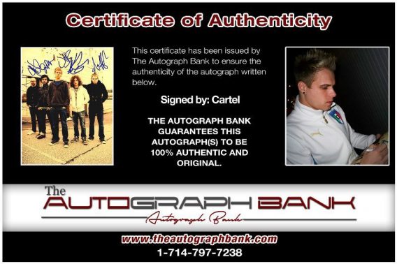 Cartel Band proof of signing certificate