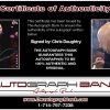 Chris Daughtry proof of signing certificate