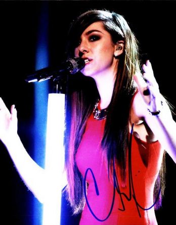 Christina Grimmie authentic signed 8x10 picture