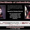 Christina Grimmie proof of signing certificate