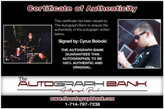 Cyrus Bolooki proof of signing certificate