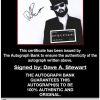Dave A Stewart proof of signing certificate