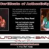 Dizzy Reed proof of signing certificate