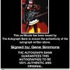 Gene Simmons proof of signing certificate