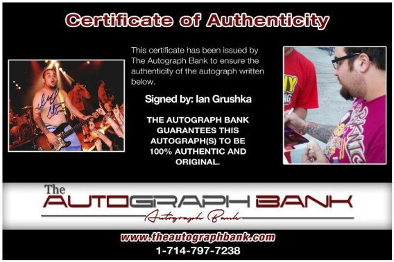 Ian Grushka proof of signing certificate