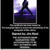 Jim Root proof of signing certificate