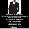 Joey Fatone proof of signing certificate