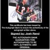 Josh Rand proof of signing certificate
