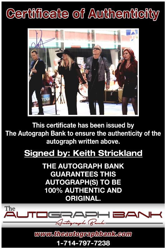 Keith Strickland proof of signing certificate