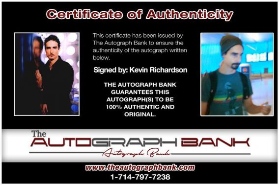 Kevin Richardson proof of signing certificate