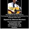 Marcus Mumford proof of signing certificate