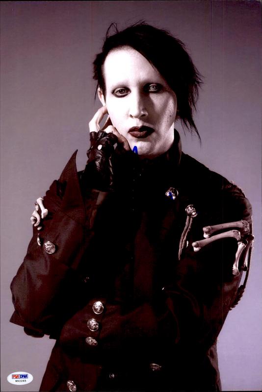 Marilyn Manson autographed photo. 