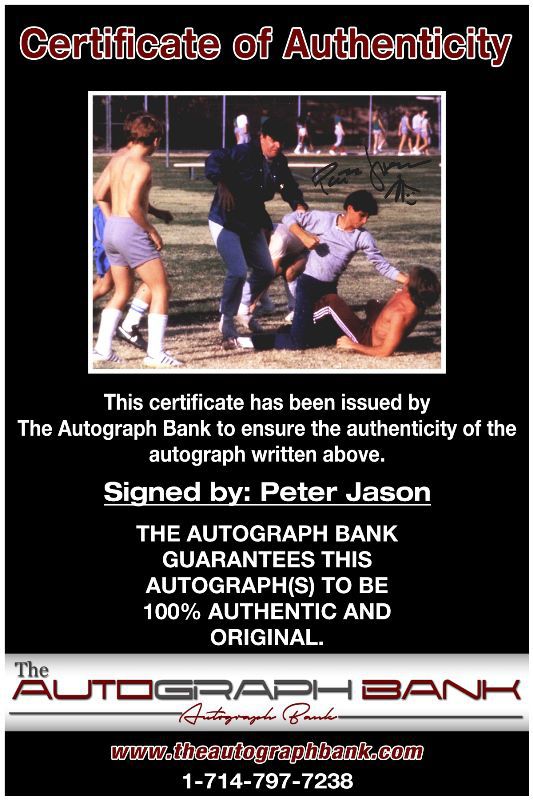 Peter Jason proof of signing certificate