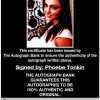 Phoebe Tonkin proof of signing certificate