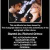 Richard Grieco proof of signing certificate