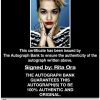 Rita Ora proof of signing certificate