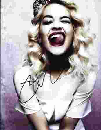 Rita Ora authentic signed 8x10 picture