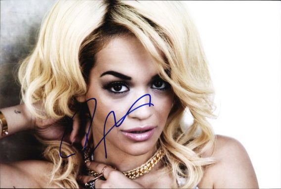 Rita Ora authentic signed 8x10 picture