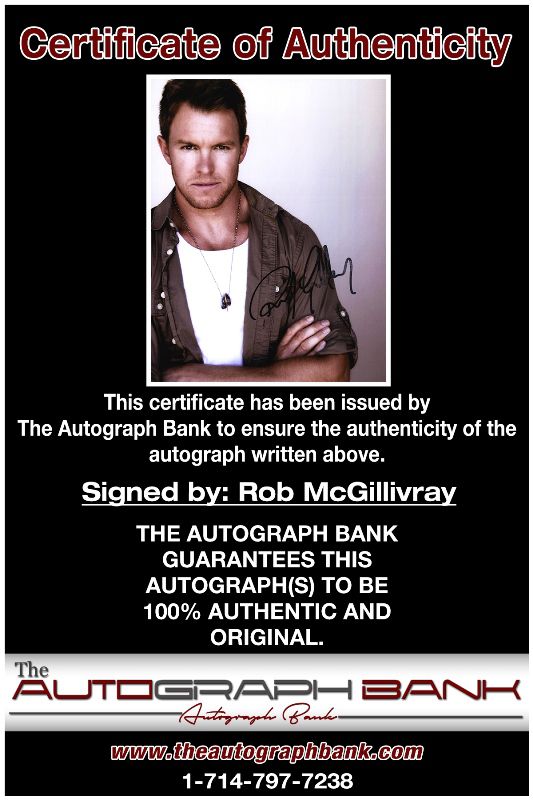 Rob McGillivray proof of signing certificate