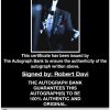 Robert Davi proof of signing certificate