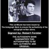 Robert Forster proof of signing certificate