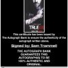 Sam Trammell proof of signing certificate