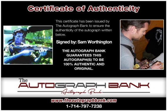 Sam Worthington proof of signing certificate