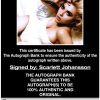 Scarlett Johansson proof of signing certificate