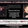 Seth Green proof of signing certificate