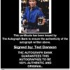 Ted Danson proof of signing certificate